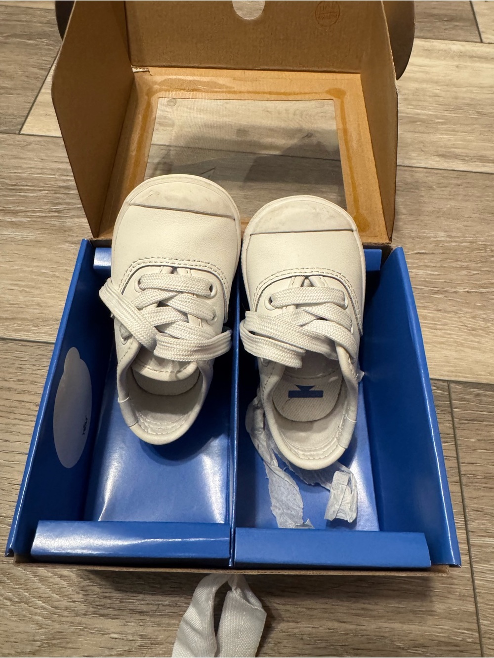 Keds White Baby Lace-Up Casual Sneakers